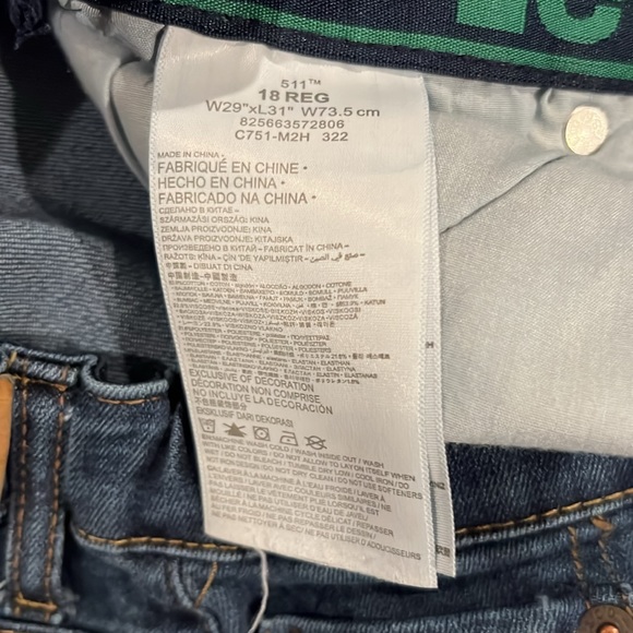 Levi’s boys size 18 reg jeans - Picture 4 of 4